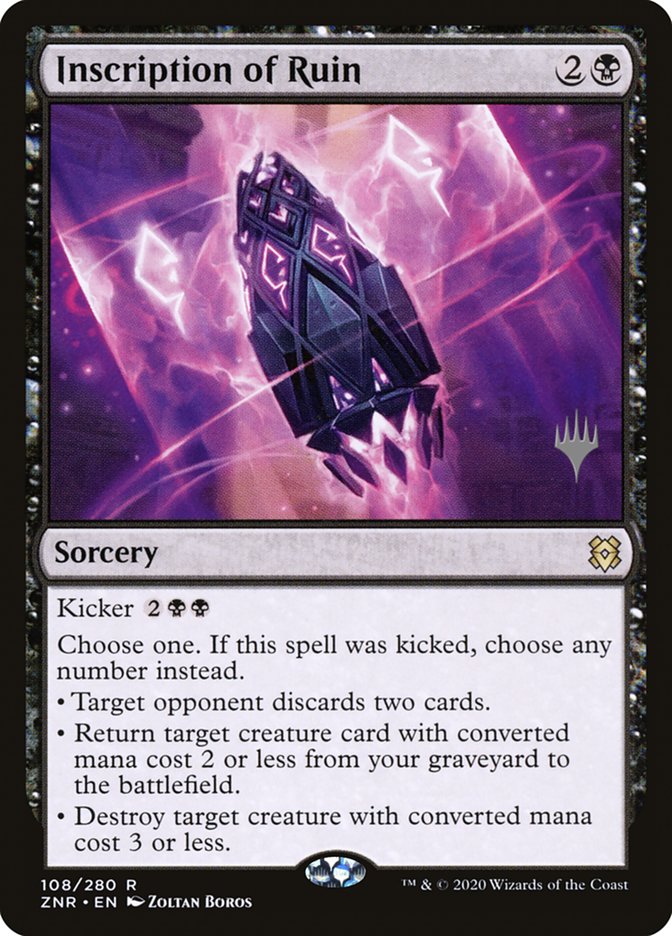 Inscription of Ruin (Promo Pack) [Zendikar Rising Promos] Foil