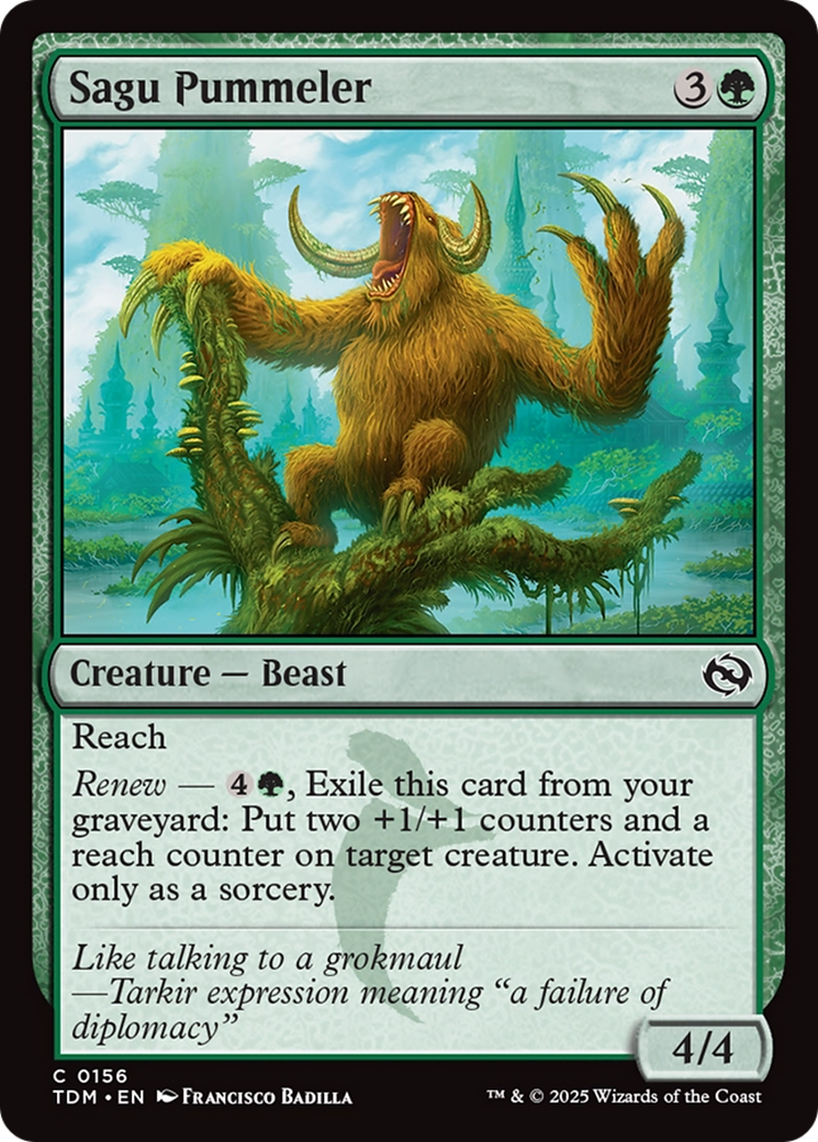 Sagu Pummeler [Tarkir: Dragonstorm] Foil