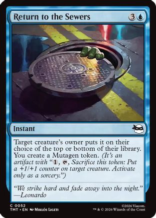 Return to the Sewers  [Teenage Mutant Ninja Turtles]