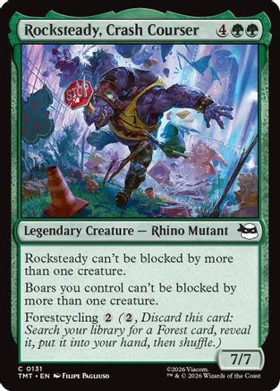 Rocksteady, Crash Courser  [Teenage Mutant Ninja Turtles] Foil