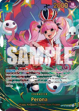 Perona (Japanese Version 3rd Anniversary Set) (OP12-034) - [One Piece Promotion Cards] Foil