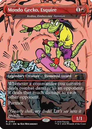 Mondo Gecko, Esquire - Kediss, Emberclaw Familiar  [Secret Lair Drop Series]