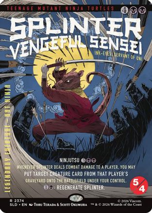 Splinter, Vengeful Sensei - Ink-Eyes, Servant of Oni  [Secret Lair Drop Series] Foil