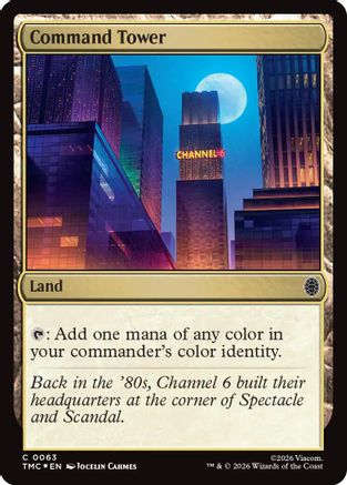 Command Tower (Surge Foil)  [Commander: Teenage Mutant Ninja Turtles] Foil