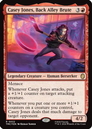 Casey Jones, Back Alley Brute (Surge Foil)  [Commander: Teenage Mutant Ninja Turtles] Foil