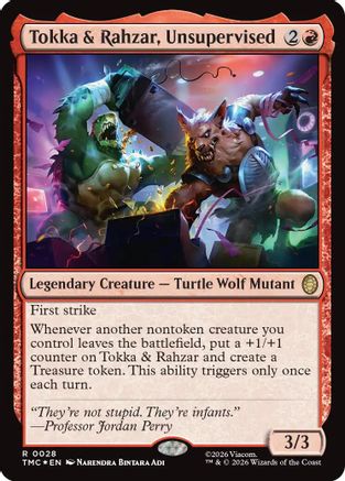 Tokka & Rahzar, Unsupervised (Surge Foil)  [Commander: Teenage Mutant Ninja Turtles] Foil