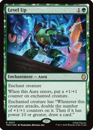 Level Up (Surge Foil)  [Commander: Teenage Mutant Ninja Turtles] Foil