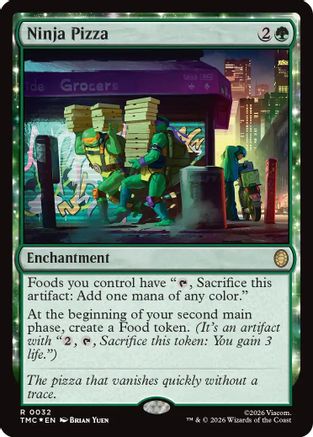 Ninja Pizza (Surge Foil)  [Commander: Teenage Mutant Ninja Turtles] Foil