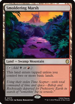 Smoldering Marsh (Surge Foil)  [Commander: Teenage Mutant Ninja Turtles] Foil