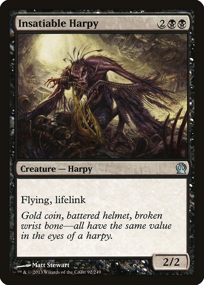 Insatiable Harpy [Theros] Foil