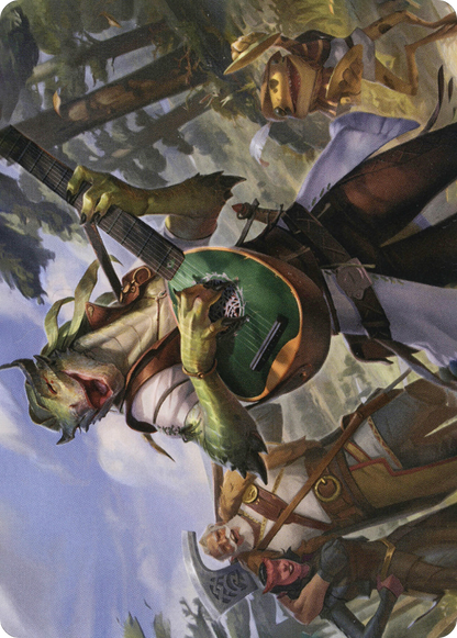 Wandering Troubadour // Wandering Troubadour  [Adventures in the Forgotten Realms Art Series] (Borderless) Foil