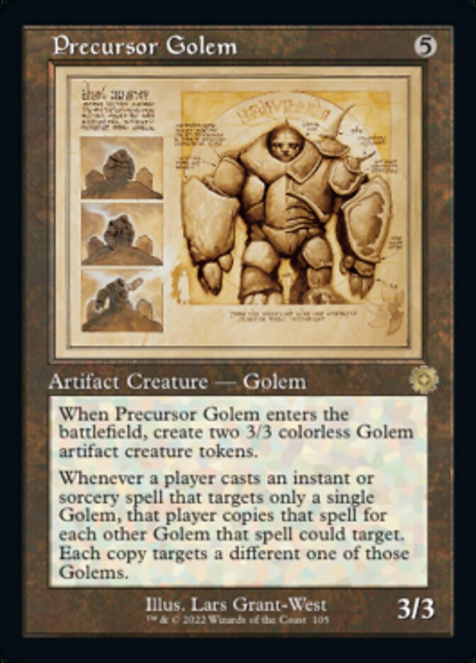 Precursor Golem (Retro Schematic) [The Brothers' War Retro Artifacts] Foil