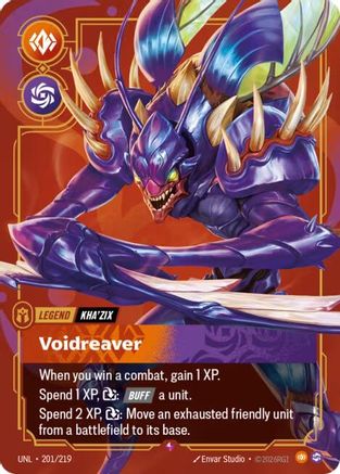 Kha'Zix - Voidreaver (201/219) - Riftbound - [Unleashed] Foil