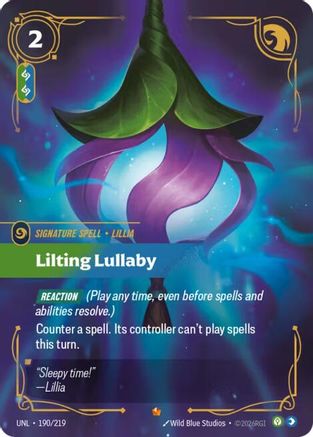 Lilting Lullaby (190/219) - Riftbound - [Unleashed] Foil