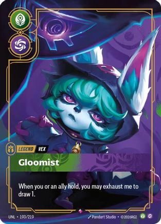 Vex - Gloomist (193/219) - Riftbound - [Unleashed] Foil