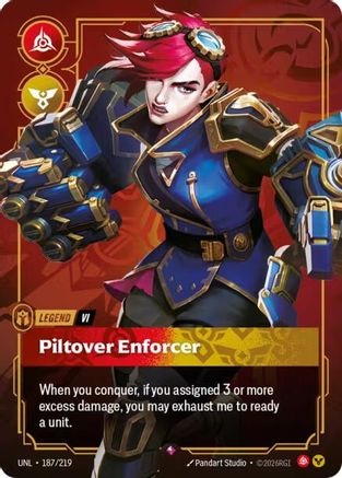 Vi - Piltover Enforcer (187/219) - Riftbound - [Unleashed] Foil
