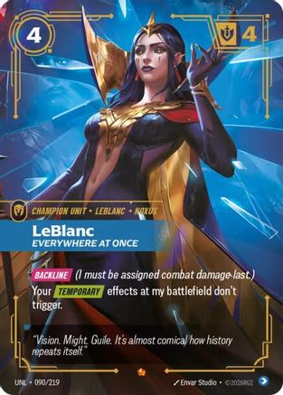 LeBlanc - Everywhere At Once (090/219) - Riftbound - [Unleashed] Foil