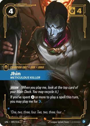 Jhin - Meticulous Killer (089/219) - Riftbound - [Unleashed] Foil