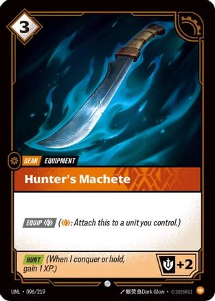 Hunter's Machete (096/219) - Riftbound - [Unleashed] Foil