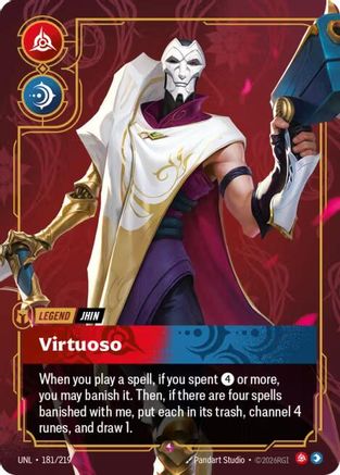 Jhin - Virtuoso (181/219) - Riftbound - [Unleashed] Foil