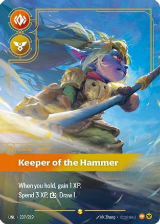 Poppy - Keeper of the Hammer (Overnumbered) (237/219) - Riftbound - [Unleashed] Foil