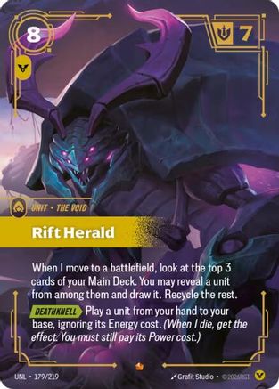 Rift Herald (179/219) - Riftbound - [Unleashed] Foil