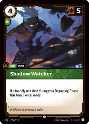 Shadow Watcher (037/219) - Riftbound - [Unleashed] Foil