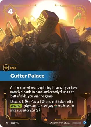 Gutter Palace (088/219) - Riftbound - [Unleashed] Foil