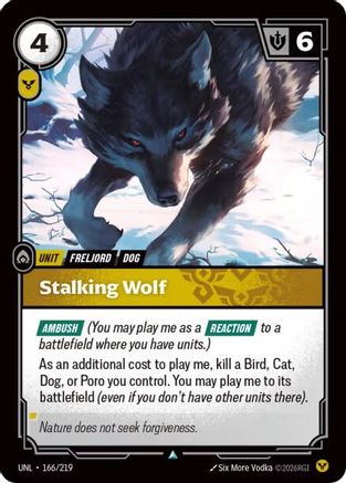 Stalking Wolf (166/219) - Riftbound - [Unleashed] Foil