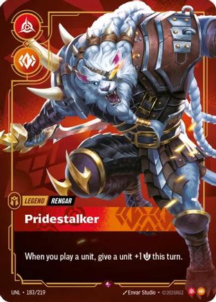 Rengar - Pridestalker (183/219) - Riftbound - [Unleashed] Foil