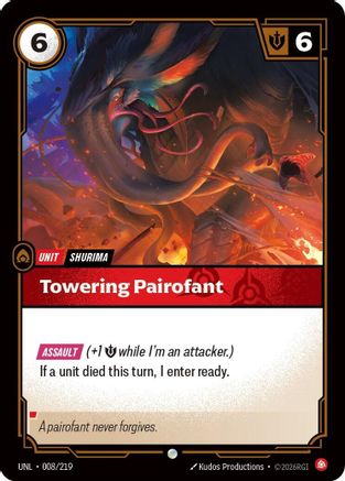 Towering Pairofant (008/219) - Riftbound - [Unleashed] Foil