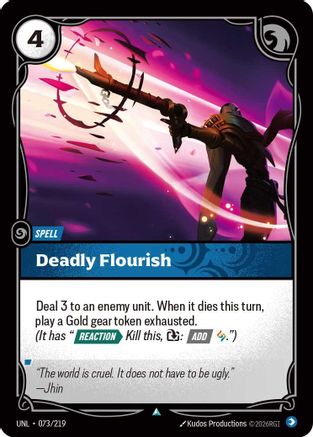 Deadly Flourish (073/219) - Riftbound - [Unleashed]