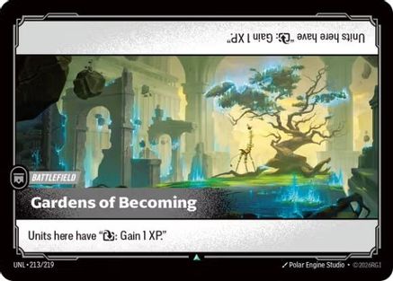 Gardens of Becoming (213/219) - Riftbound - [Unleashed] Foil