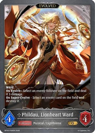 Phildau, Lionheart Ward (Evolved) - P26 (Foil)