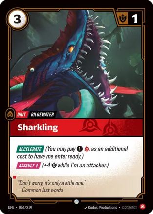 Sharkling (006/219) - Riftbound - [Unleashed] Foil