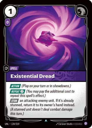 Existential Dread (134/219) - Riftbound - [Unleashed]