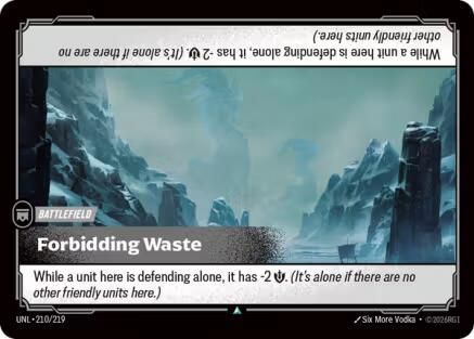 Forbidding Waste (210/219) - Riftbound - [Unleashed]