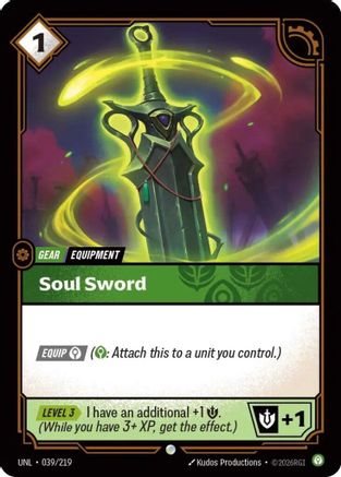 Soul Sword (039/219) - Riftbound - [Unleashed]