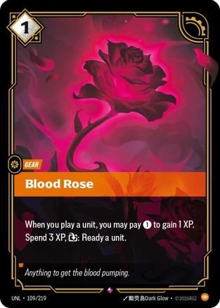 Blood Rose (109/219) - Riftbound - [Unleashed] Foil