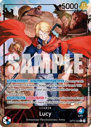 Lucy (Alternate Art) (OP15-002) - [Adventure on Kami's Island] Foil