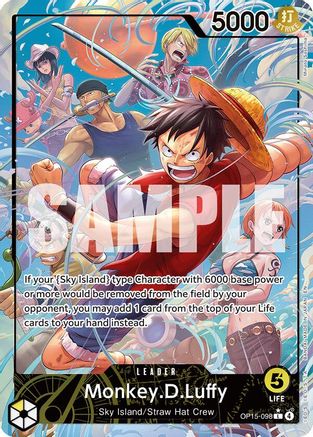 Monkey.D.Luffy (OP15-098) (Alternate Art) (OP15-098) - [Adventure on Kami's Island] Foil