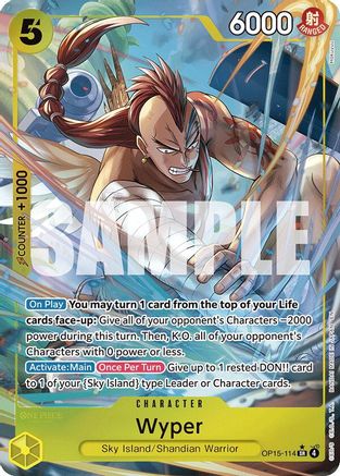Wyper (Alternate Art) (OP15-114) - [Adventure on Kami's Island] Foil
