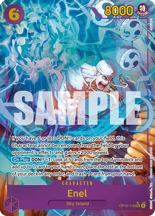 Enel (OP15-118) (Alternate Art) (OP15-118) - [Adventure on Kami's Island] Foil