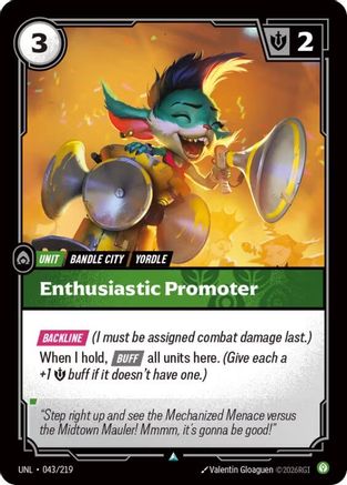 Enthusiastic Promoter (043/219) - Riftbound - [Unleashed]