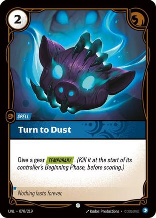 Turn to Dust (070/219) - Riftbound - [Unleashed] Foil