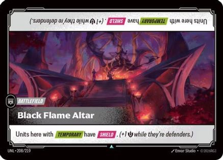 Black Flame Altar (208/219) - Riftbound - [Unleashed]