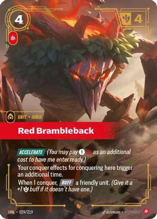 Red Brambleback (029/219) - Riftbound - [Unleashed] Foil