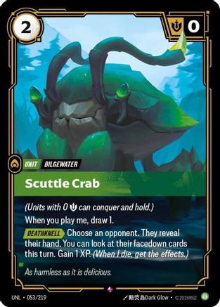 Scuttle Crab (053/219) - Riftbound - [Unleashed] Foil