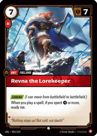 Revna the Lorekeeper (005/219) - Riftbound - [Unleashed]