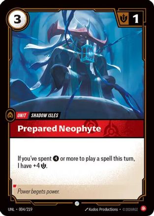 Prepared Neophyte (004/219) - Riftbound - [Unleashed]